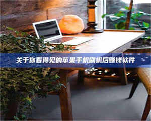 乳山关于你看得见的苹果手机刷机后赚钱软件 第1张