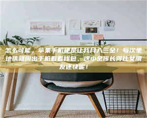 乳山怎么可能，苹果手机硬是让我月入三金！每次坐地铁就掏出手机看看钱包，这小金库长得比女朋友还快呢！ 第1张